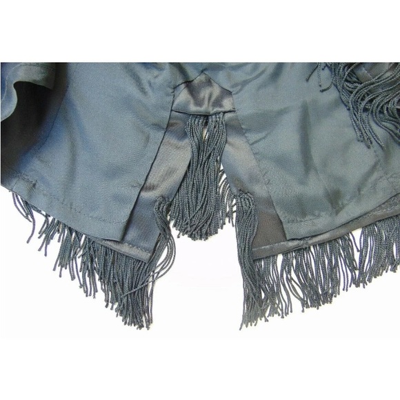 Nanette Lepore fringe, burlesque’s short black skirt! Size 6 - Picture 9 of 14